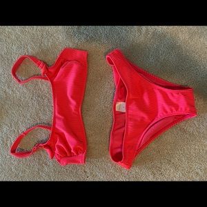 target bathing suit hot pink